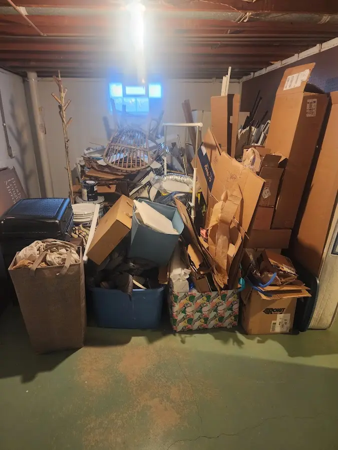 Roll-off dumpster container at job site for 20 Yard Dumpster Rental in Poway